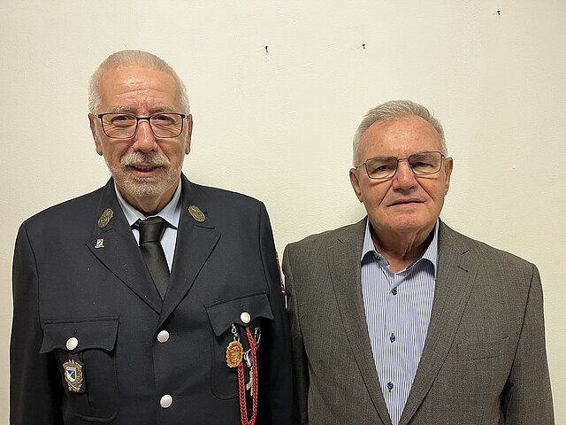 Ernst Keitel links, Kurt Häfner rechts