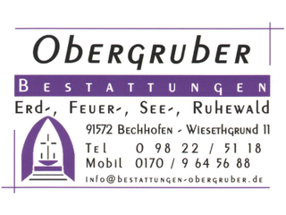 Bestattungen Obergruber, Albert-Schweitzer-Straße 13, 91572 Bechhofen
